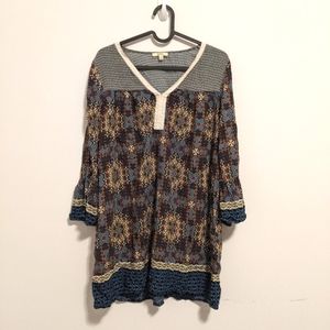 Kori boho tunic shirt or dress size small